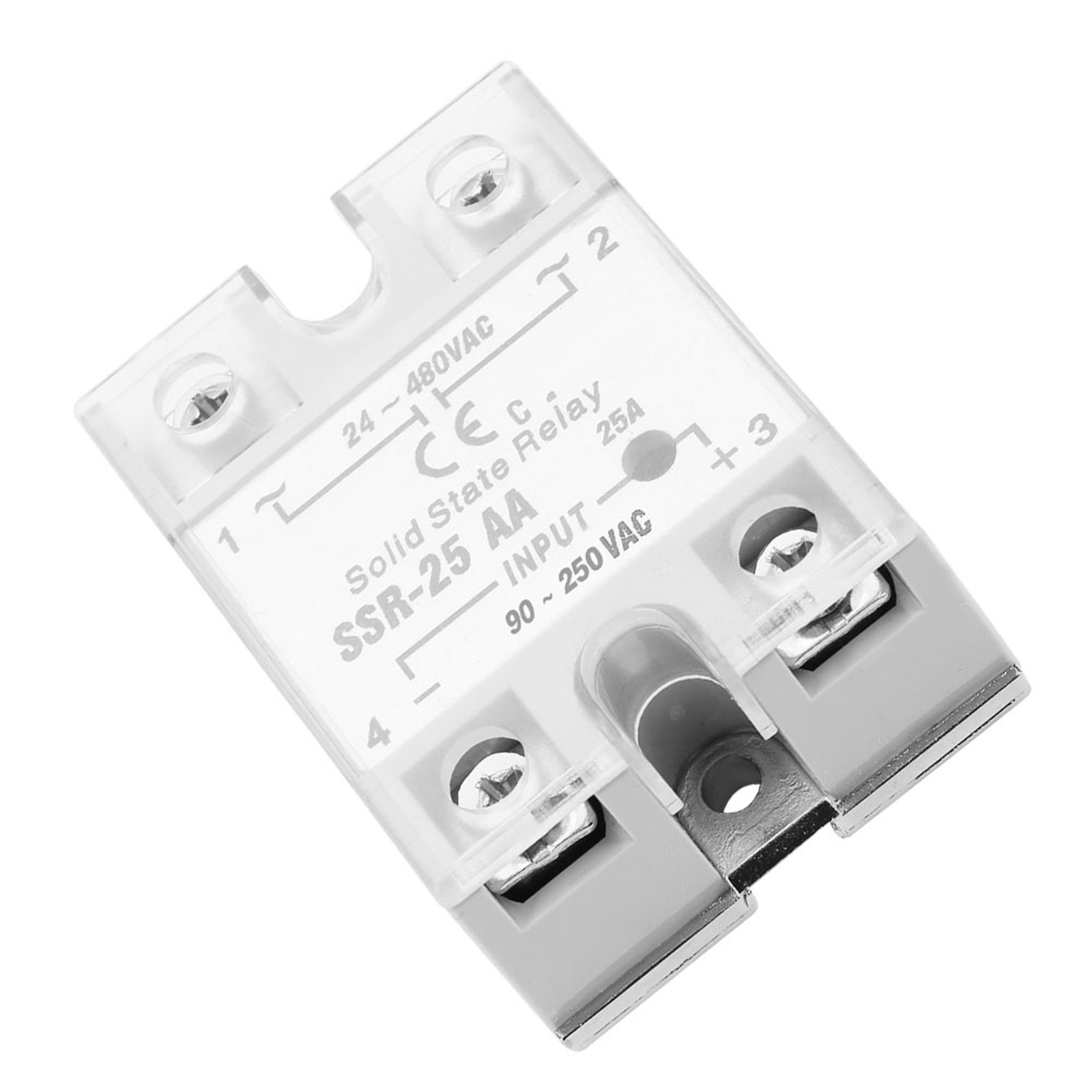 Ssr25 Aa 25a Halbleiterrelaismodul Ssr Ac/ac-eingang 80-250v Ac, Ausgang 24-480v Ac