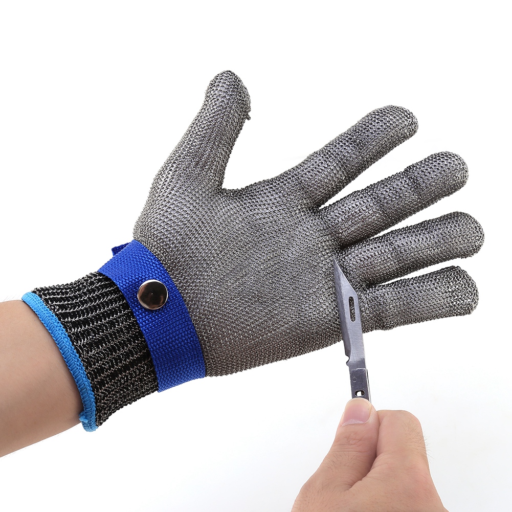 Schnitt- Und Stichfester Metzgerhandschuh Aus Edelstahlgewebe