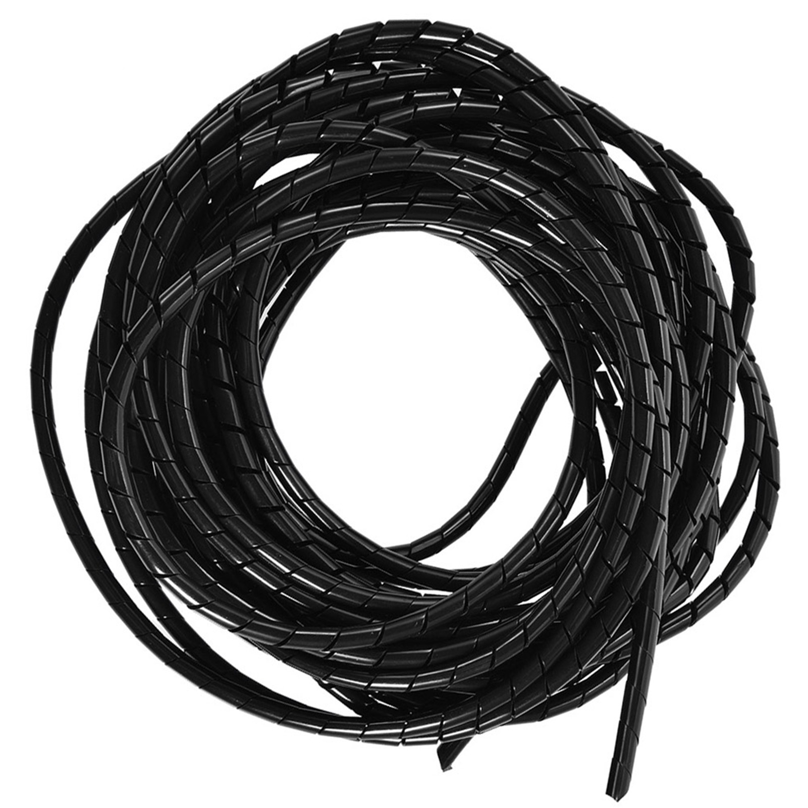 10 M Spiralkabelbinder Für Kabelmanagement Und Kabelführung An Computer, Fernseher Und Im Homeoffice, 6 Mm, Schwarz