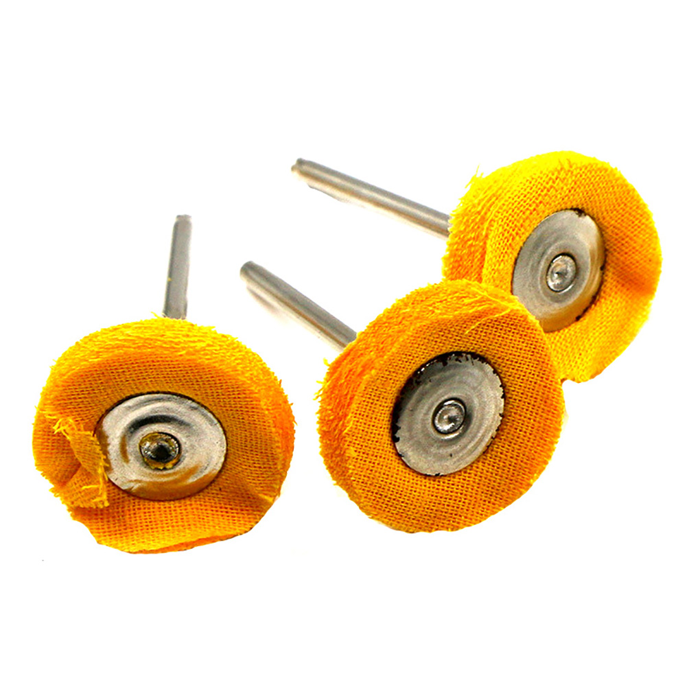 10 Schleifscheiben Aus Baumwollgewebe Mit Einer Schaftlänge Von 3 Mm Und Einem Kopfdurchmesser Von 25 Mm