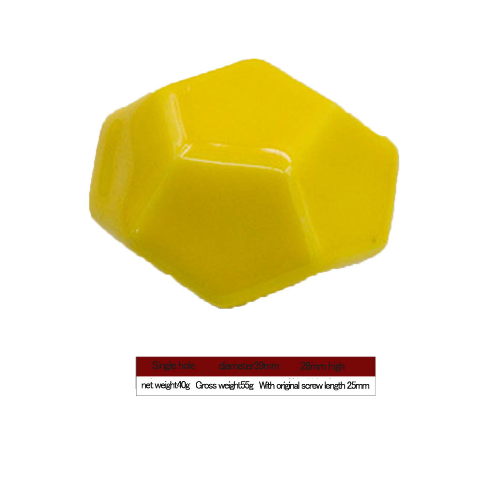 Keramischer Türgriff In Diamantform Für Schubladen, Schränke Und Kleiderschränke (gelb)