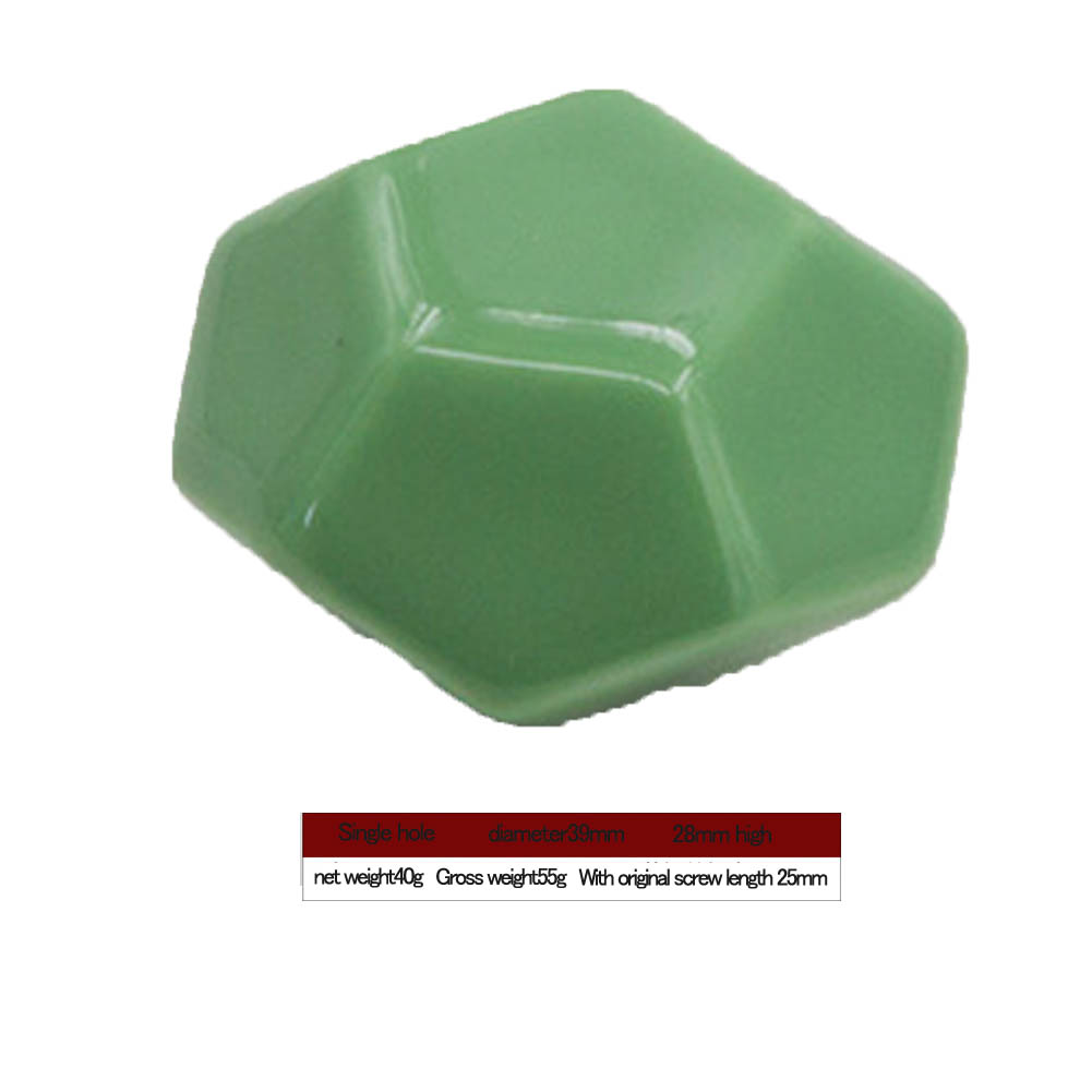 Keramischer Türgriff In Diamantform Für Schubladen, Schränke Und Kleiderschränke (grün)