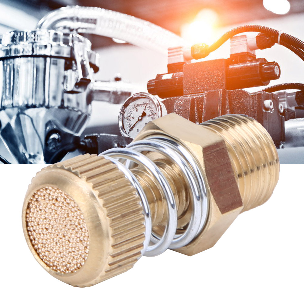 10 Stück Pneumatische Schalldämpfer Aus Messing Mit Bspt-außengewinde, Magnetventil-schalldämpfer, Luftanschluss 1/8 Zoll