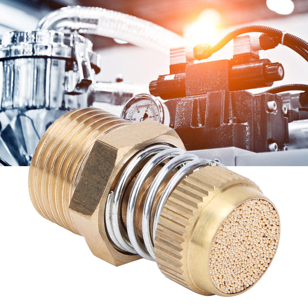 10 Stück Pneumatische Schalldämpfer Aus Messing Mit Bspt-außengewinde, Schalldämpfer Für Magnetventile, Luftanschluss 3/8 Zoll