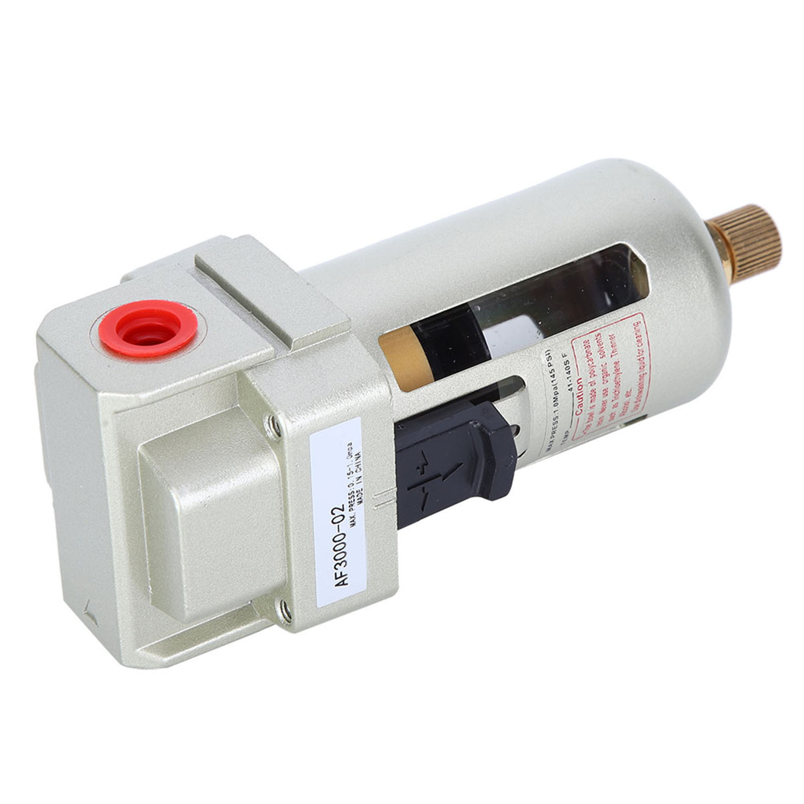 1/4"-pc-luft-öl-wasser-abscheiderfilter, Min. 1500 L, 1,0 Mpa, 1/4"-austauschanschluss