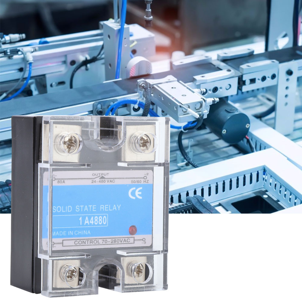 Einphasen-halbleiterrelais 70-280vac Eingang 24-480vac Last Ac Ac Ssr Elektrische Ausrüstung Für Cnc-maschinen (berm-1 A4825 (25a))