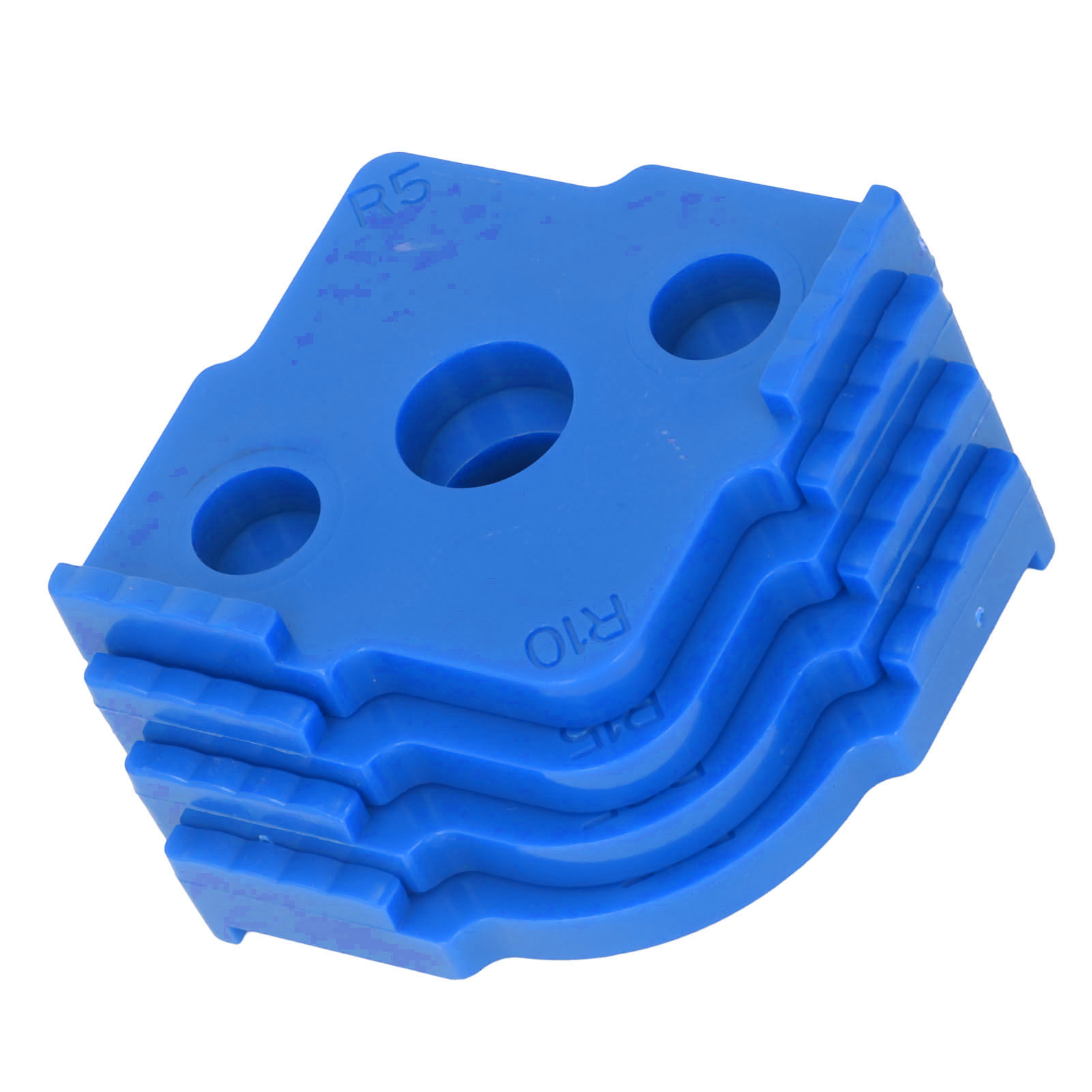 4-teiliges Radiusfrässchablonen-set Aus Verschleißfestem Abs-kunststoff, Eckradiusschablone, Halbrundecken-einbauwerkzeug, Blau