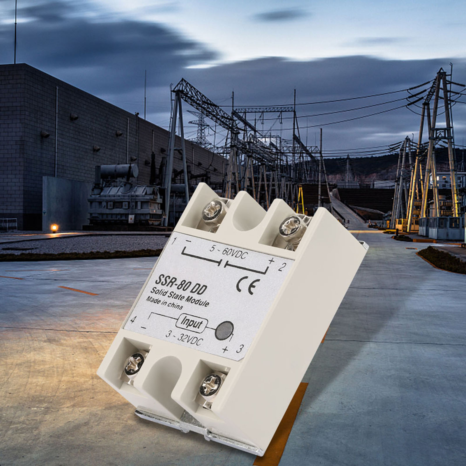 Industrielles Dc/ac-halbleiterrelais Ssr80dd 80a 332 Vdc - 5200 Vdc