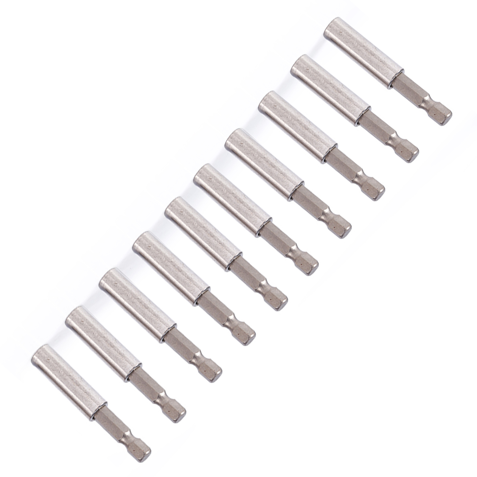 10-teiliges Schraubendreher-set, Verlängerungs-steckschlüssel, Bohrerhalter, 1/4"-sechskantschlüssel, Elektrowerkzeuge