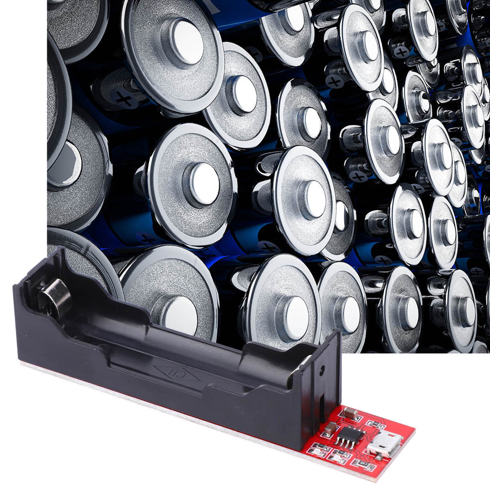 2 Stück 18650 Lademodul 4,2v Lithium-akkuladegerät Tec4056