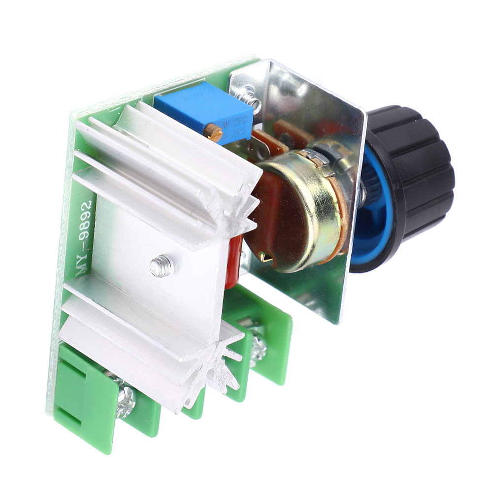 2 Stück Ac-motor-drehzahlreglermodule Mit Pwm, Einstellbarem Dimmer, Drehzahl- Und Spannungsregler 2000 W