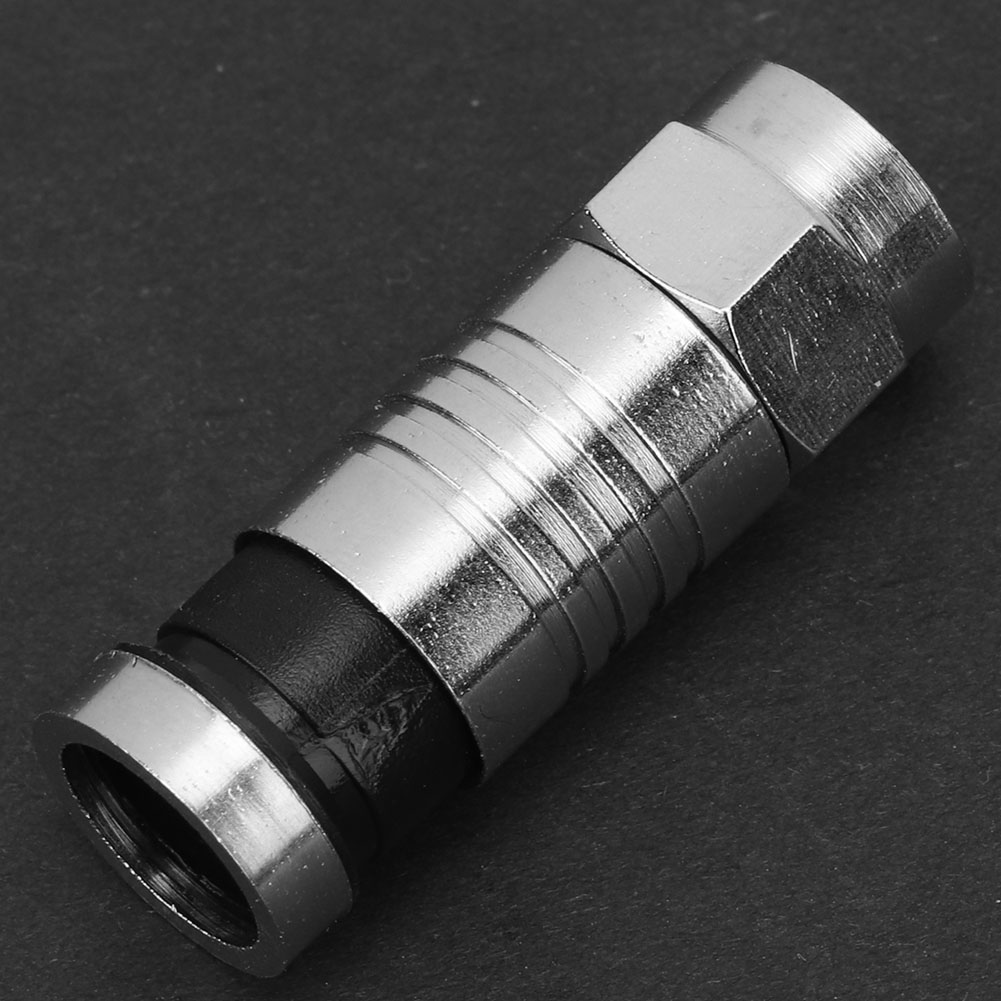 10 Stück Rg6 Uk Kompressionsstecker Typ F Kabelantennen-video-satellitenadapter (f-007)