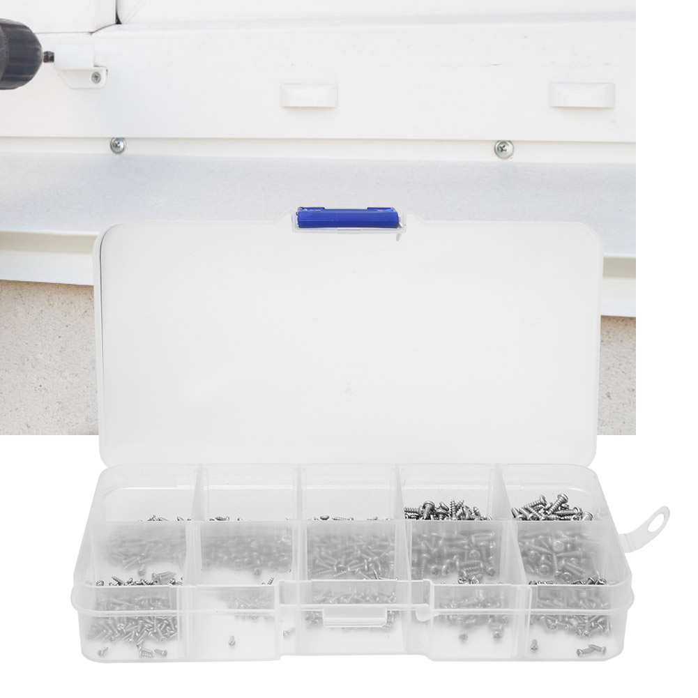 1000-teiliges Set Aus Edelstahl-mini-phillips-linsenkopf-blechschrauben M1 M1.2 M1.4 M1.7