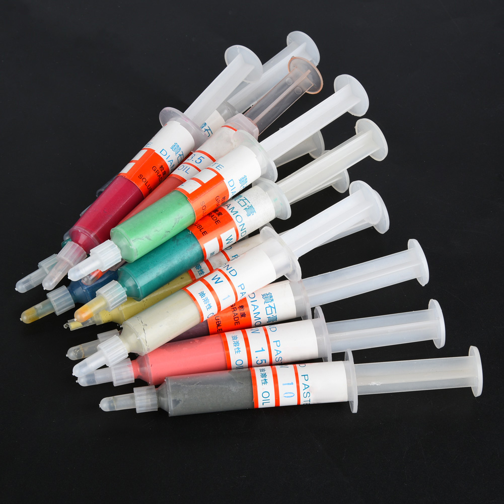 12-teiliges Set Mit Polierpaste, Oleoresinwachs Und Diamantschleifern Inklusive Aufbewahrungsbox