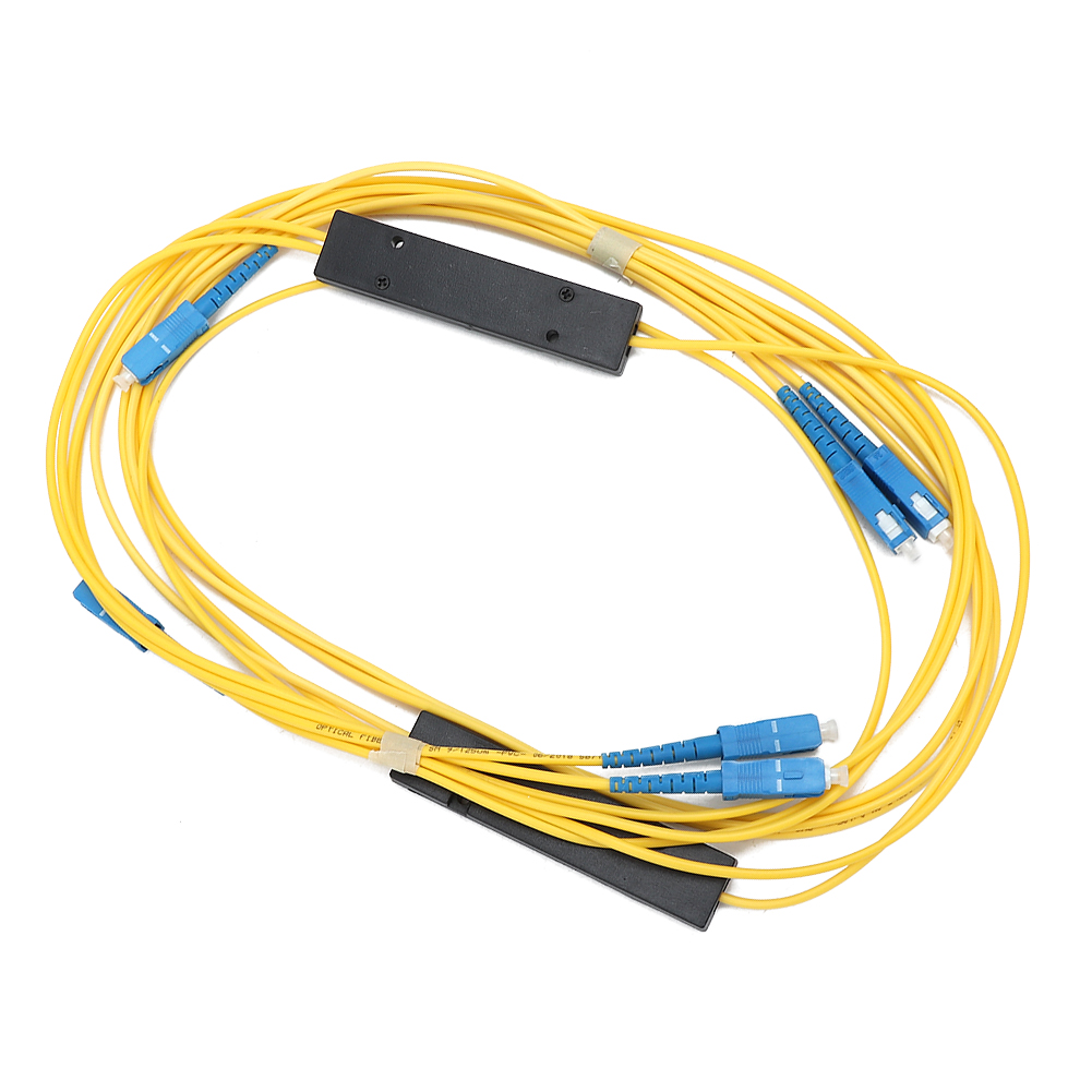 2 X 1x2 Glasfaser-splitter, Einfügedämpfung Max. 3,8 Db, Kanalgleichmäßigkeit Max. 0,6 Db