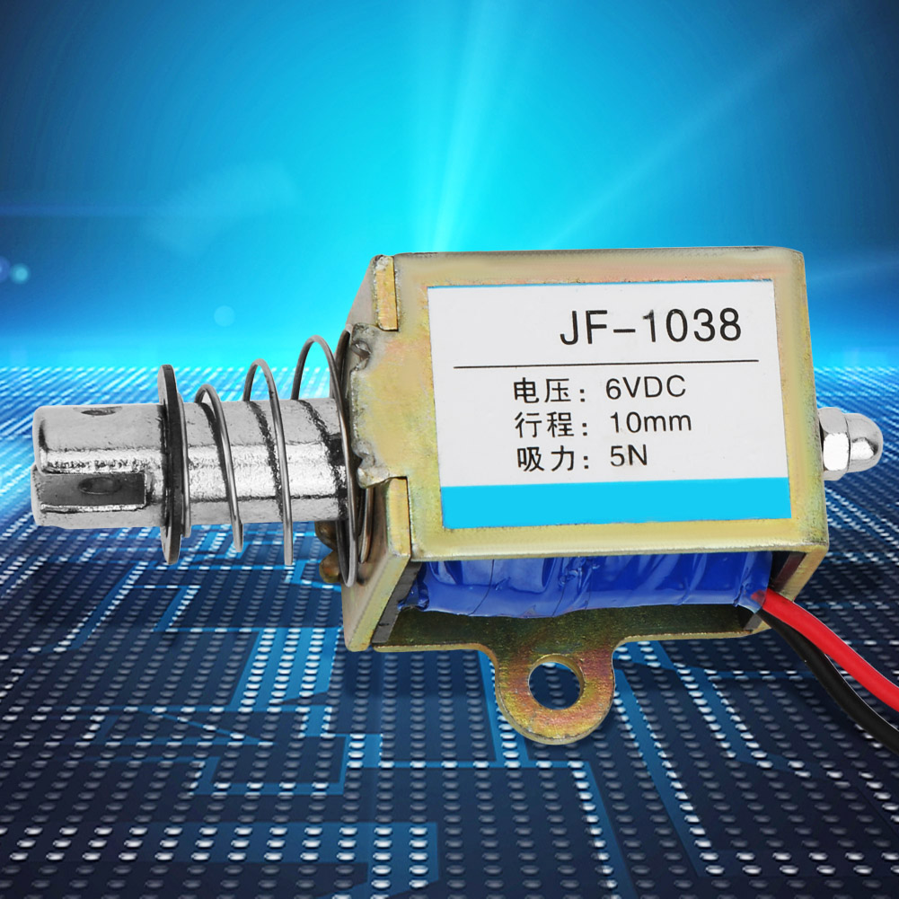 Jf-1038 5n 6v Gleichstrom-elektromagnet, Zug-druck-typ, 10 Mm Hub