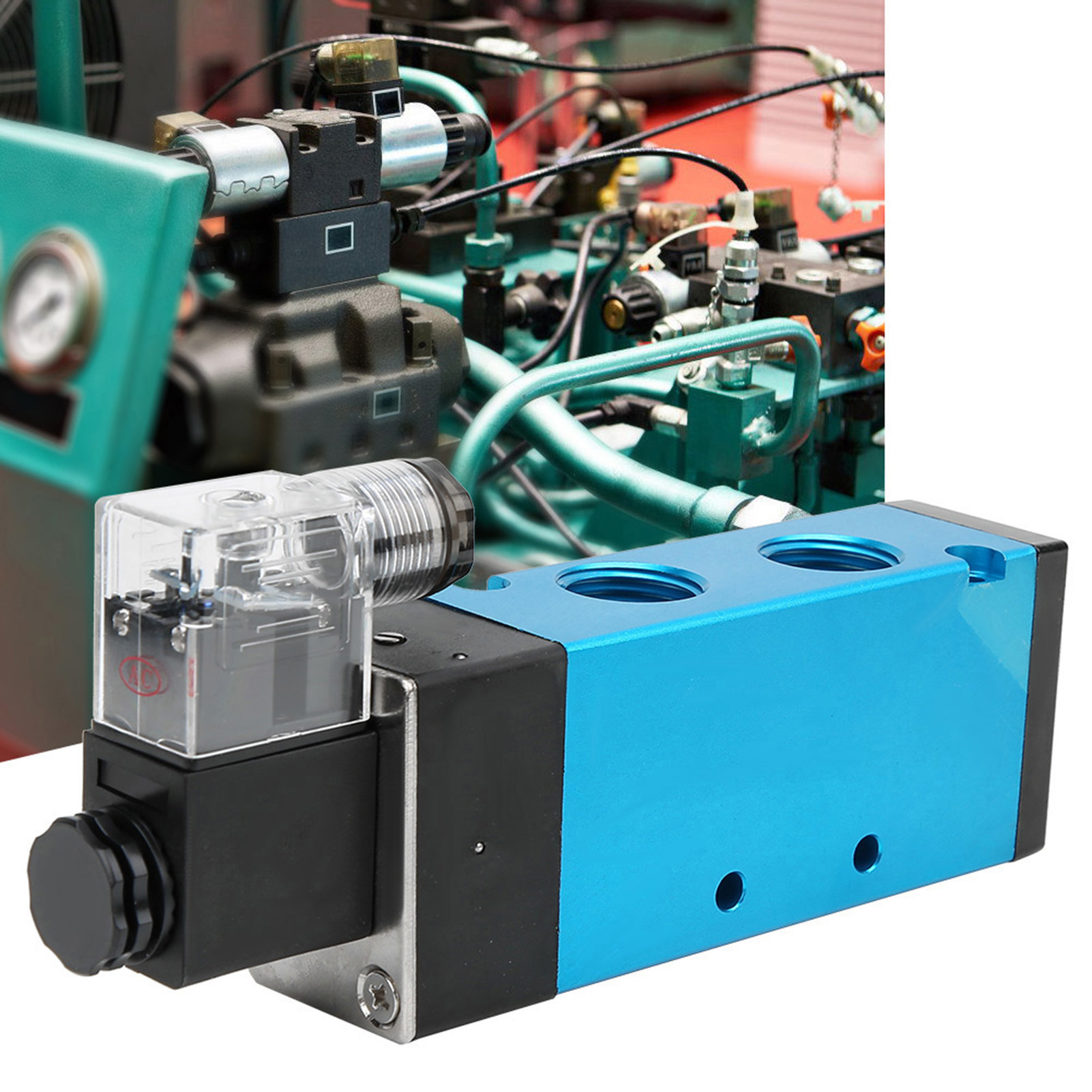 4v410-15 2-positionen 5-wege-luftmagnetventil 50 Mm 0,180,8 Mpa Ip65 (dc24v)