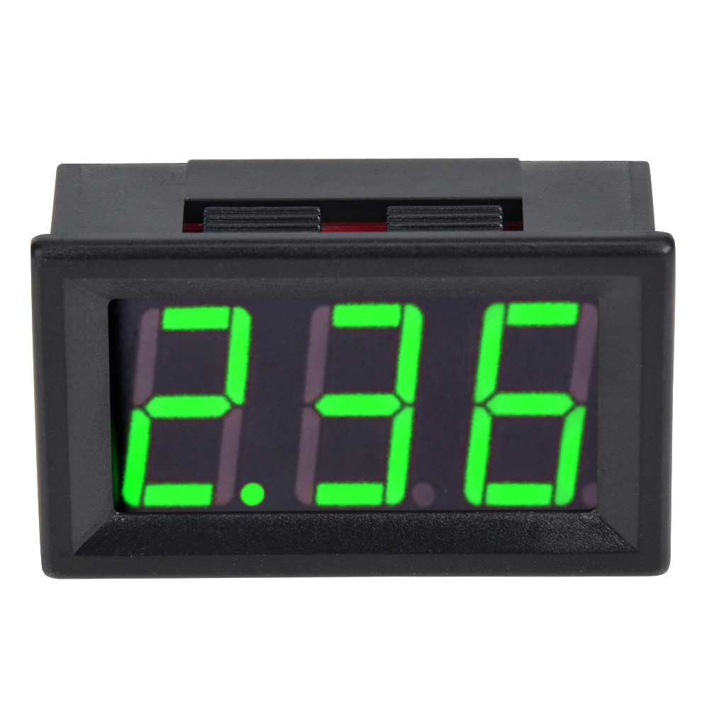 0,56 Zoll (14,2 Mm) Digitales Doppelkabel-display Für Gleichstrommesser 0–10 A, Grün