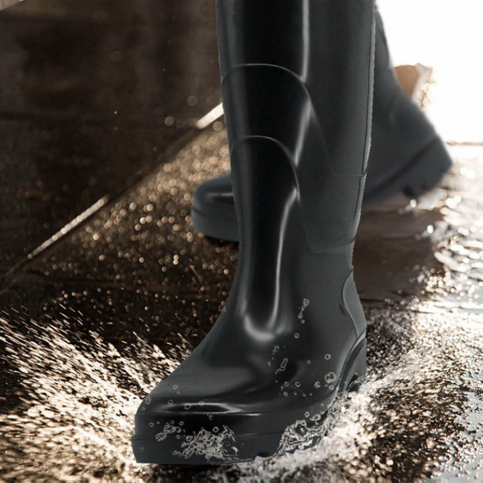 Herrenstiefel, Wasserdicht, Rutschfest, Abriebfest, Ergonomisch, Arbeitssicherheit, Hohe Stiefel, Größe 42 (27x37,5x10,1)