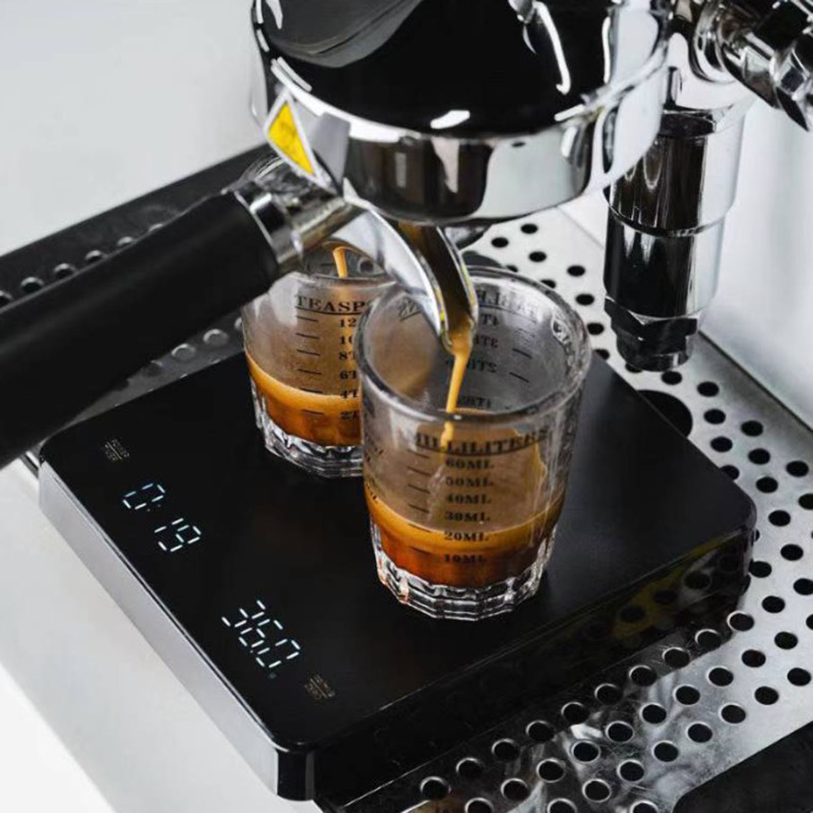 Digitale Küchenwaage Mit Lcd-display, Timerfunktion, Hitzebeständig, Elektronisch, Steelyard Schwarz