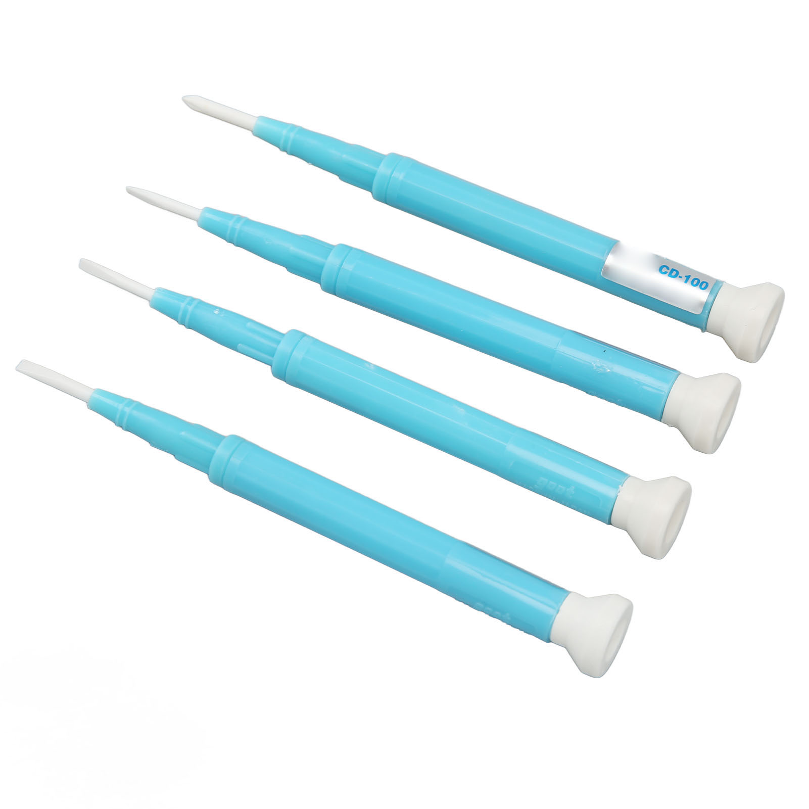 4-teiliges Keramik-schraubendreher-set Mit Verstellbaren Stufenspitzen, Schlitz- Und Kreuzschlitzköpfen (1,3 Mm, 1,8 Mm, 2,6 Mm, 2 Mm)