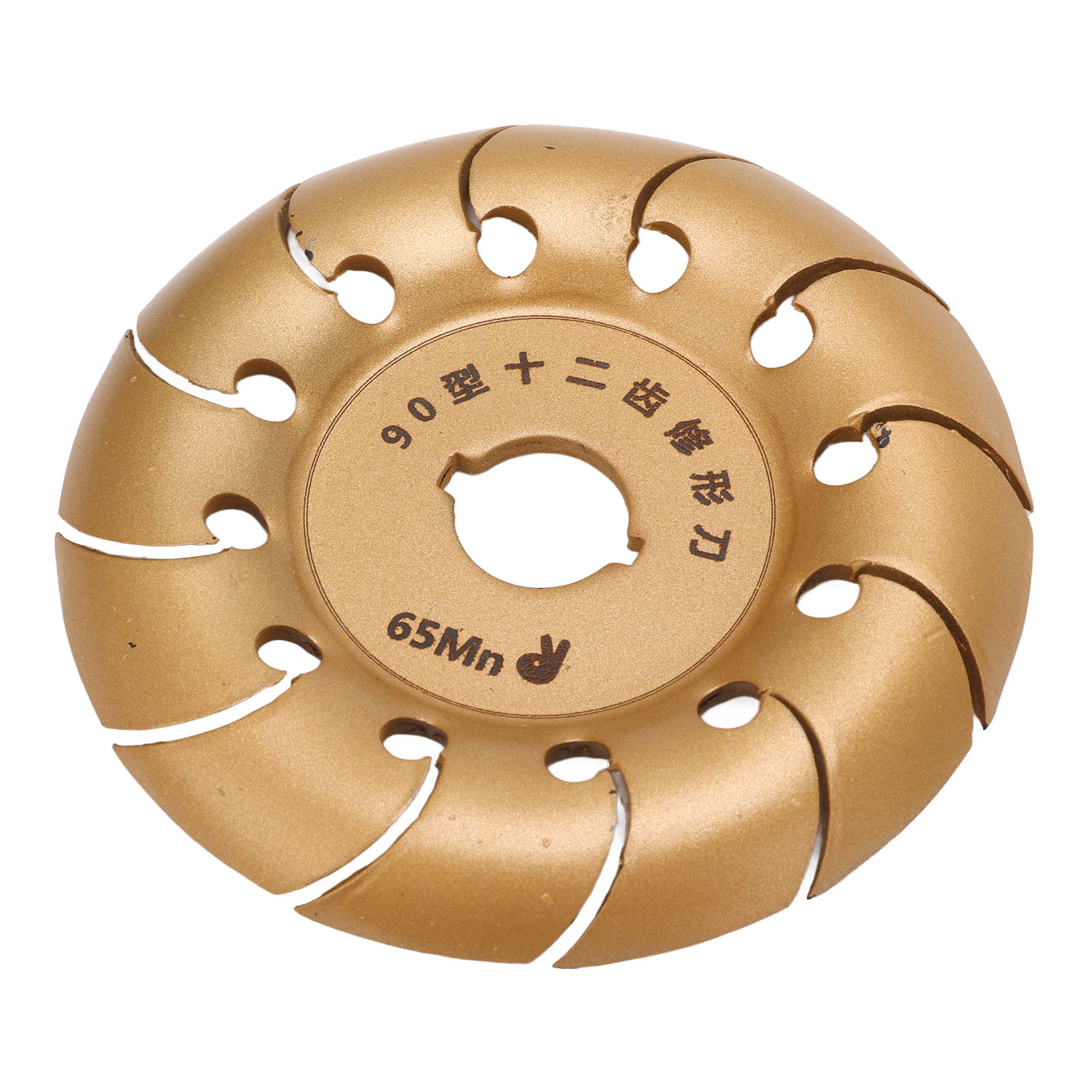 90 Mm 12-zahn-winkelschleifscheibe Zum Schleifen Und Polieren Von Holz In Der Holzbearbeitung, Goldfarben