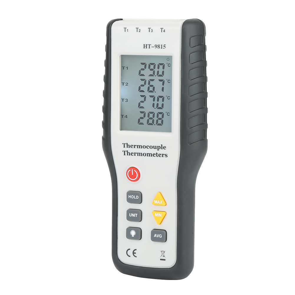 Ht-9815 4-kanal-digitalthermometer Mit Thermoelementsonde, Typ K