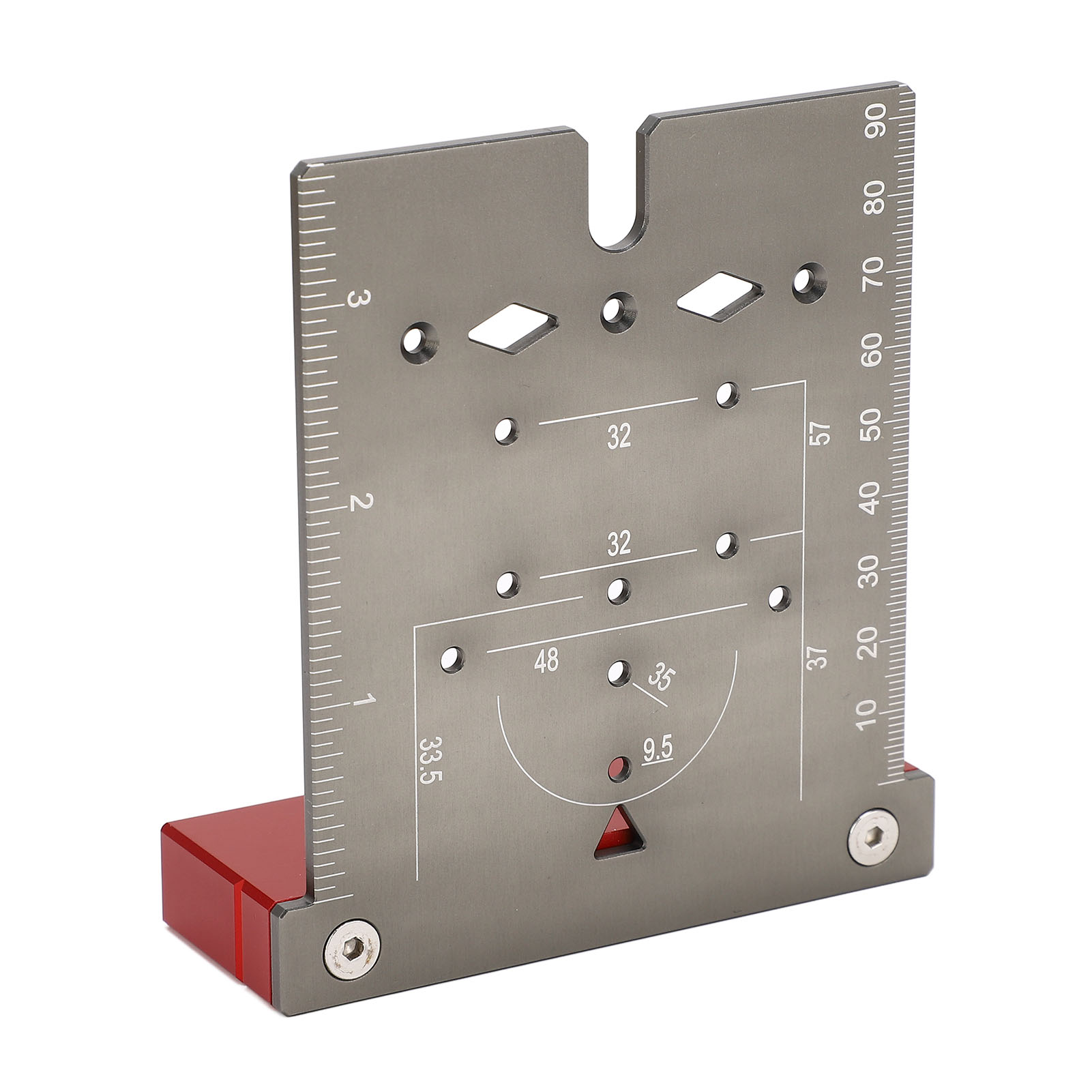 Bohrschablone Für Scharnierlöcher Aus Aluminiumlegierung, Montagehilfe Für Schranktürscharniere, Bohrschablone L Für Holzbearbeitung