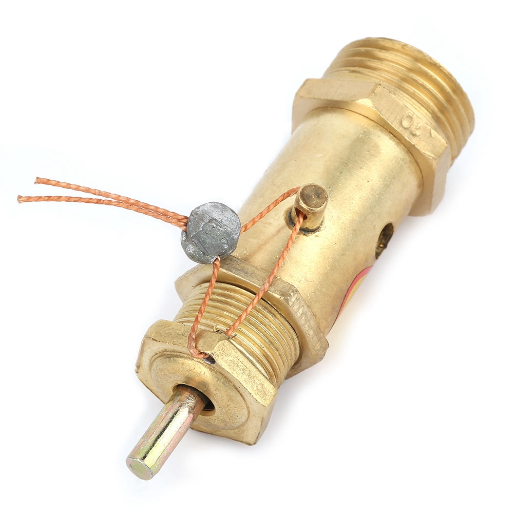 Sicherheitsventil G1/2 Aus Messing Für Luftkompressoren, Geeignet Für Kessel Und Dampferzeuger (10 Kg)
