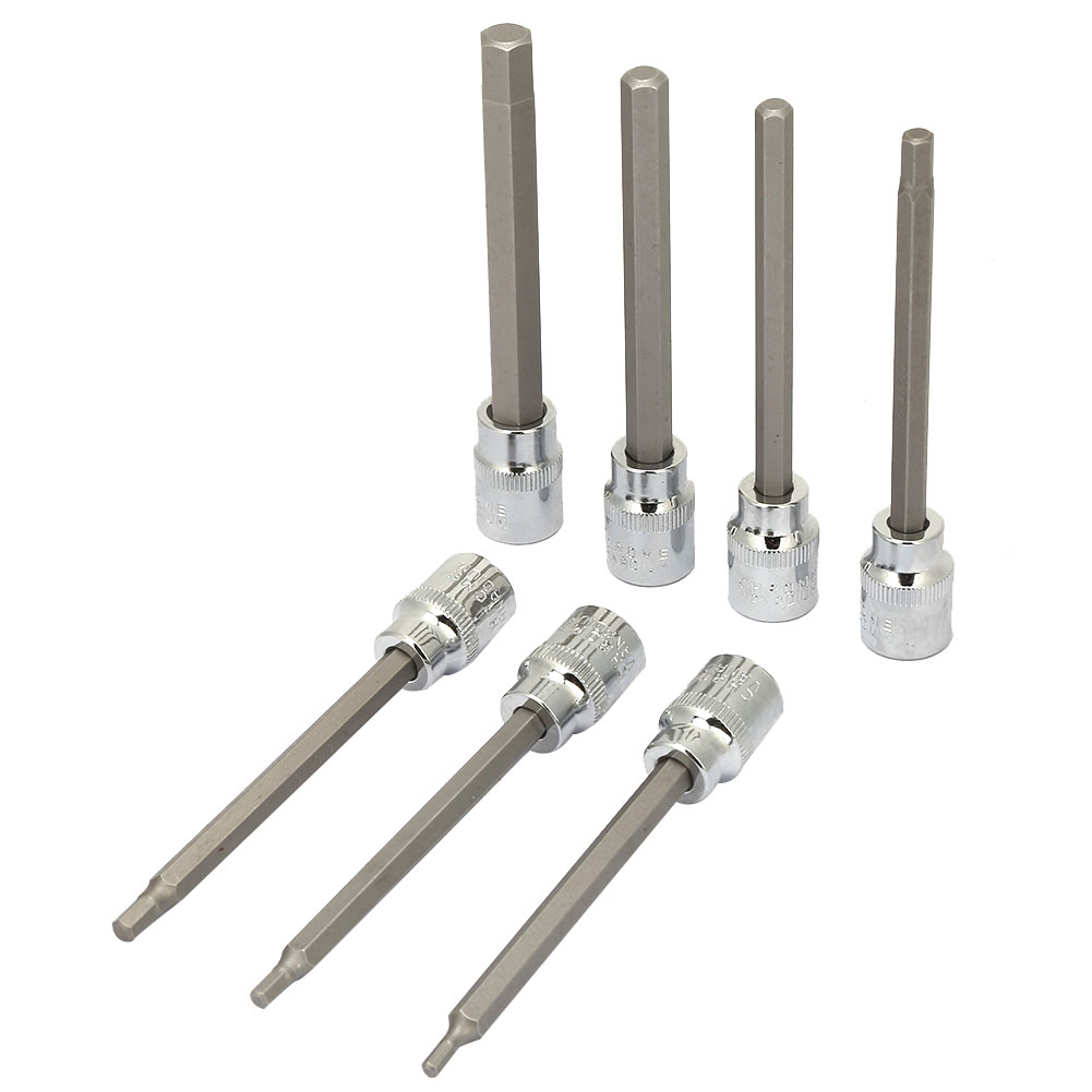 7-teiliger 3/8"-steckschlüsselsatz Mit 1/8", 3/16", 7/32", 1/4", 9/32", 5/16" Und 3/8"-sechskant-steckschlüsselsatz
