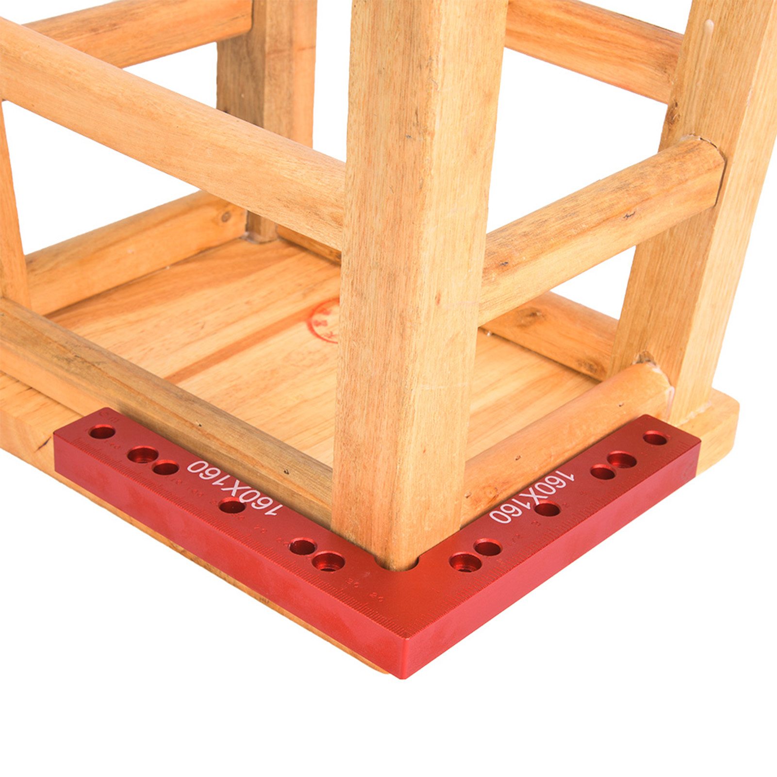 Rechteckiger Positionierlineal Aus Aluminiumlegierung, 90 Grad, L-förmig, Werkzeug Für Holzbearbeitung Und Tischlerei Mit Skala (160 X 160 Mm Skala)