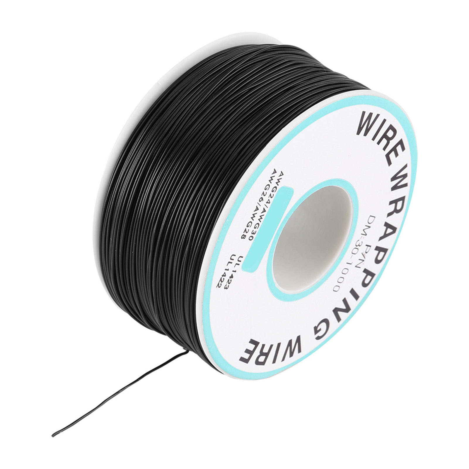0,25 Mm² Mantel, Einadriges Kabel, 30 Awg, 250 Meter, Schwarz