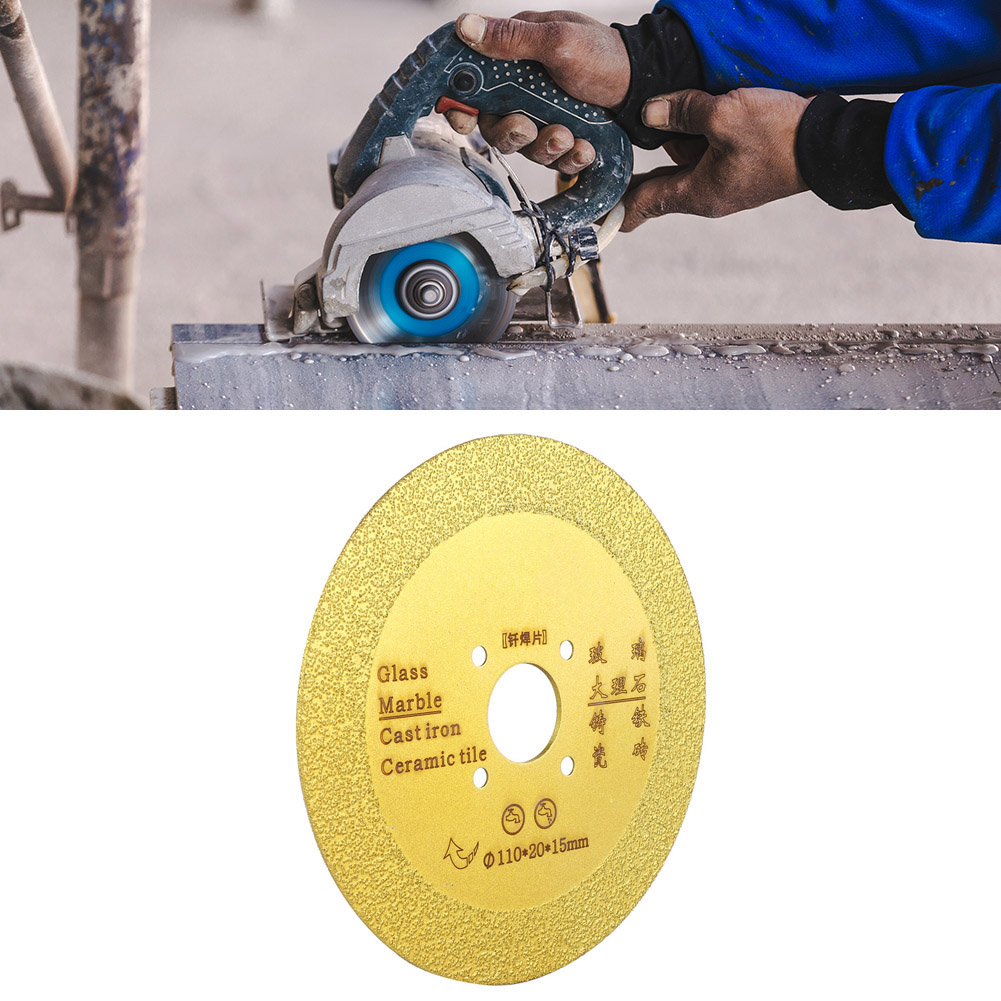 110 Mm Diamanttrennscheibe, Gelötetes Sägeblatt Für Keramik, Glas Und Stein (01)