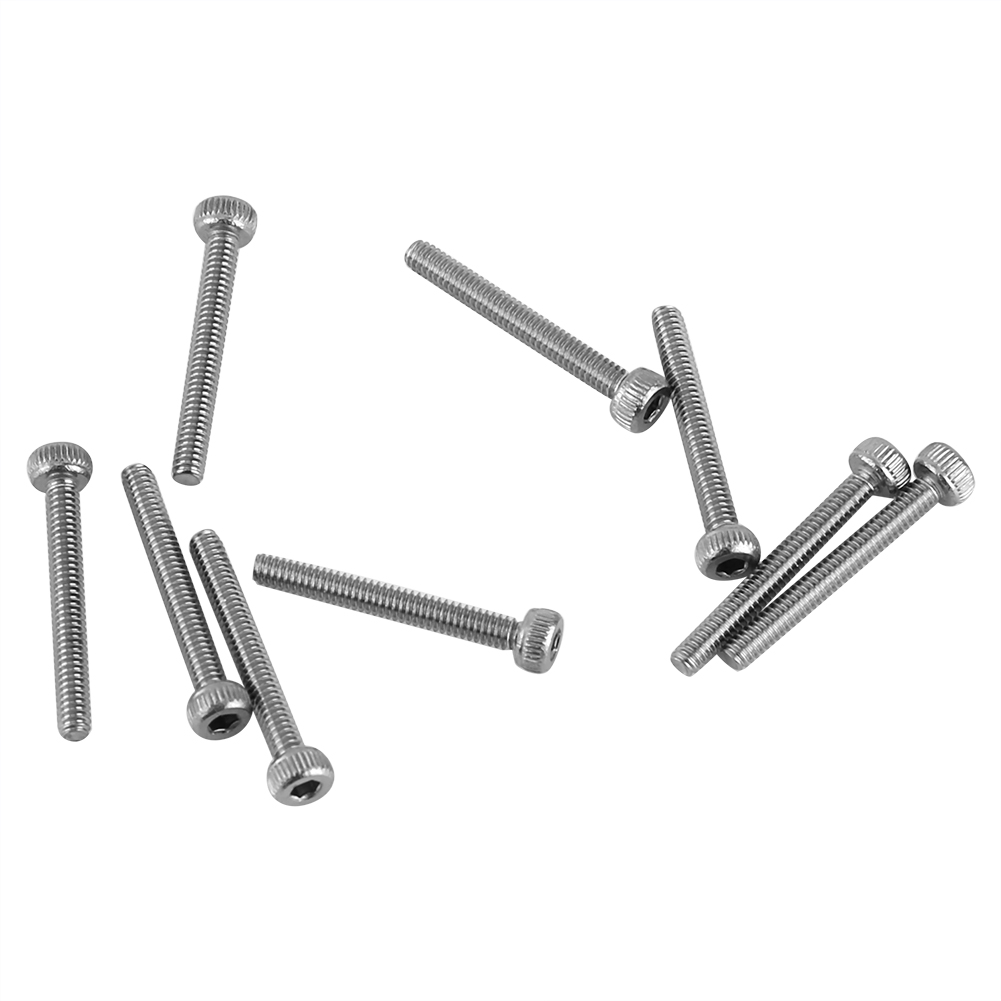 180-teiliger Satz M2-sechskantschrauben, Schwarz, Edelstahl 304, 4–16 Mm