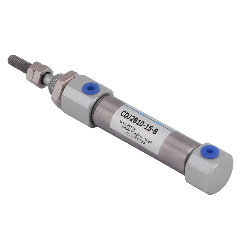 1 Stück Mini-druckluftzylinder Aus Edelstahl, Doppeltwirkend, Hub 15 Mm / 0,6 Zoll, Max. 1 Mpa