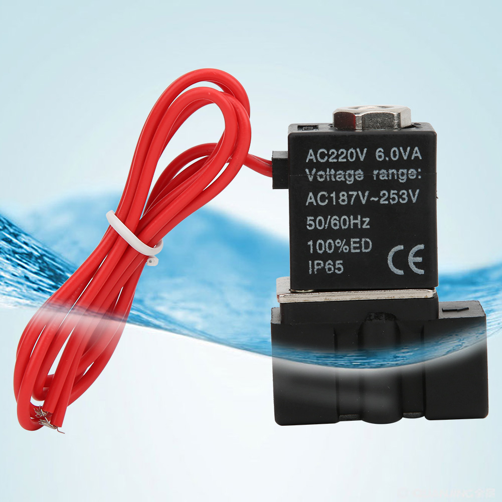 Schnellwirkendes Elektrisches Magnetventil Aus Kunststoff, 220 V, 2-wege, Für Luft, Wasser Und Öl, G1/8