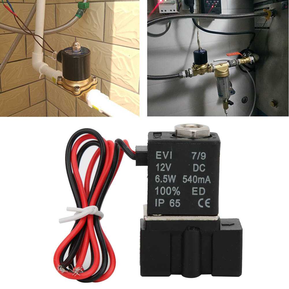 Schnellwirkendes Elektrisches Magnetventil Aus Kunststoff, 12 V Dc, 2-wege-system, Für Luft, Wasser Und Öl, G1/8