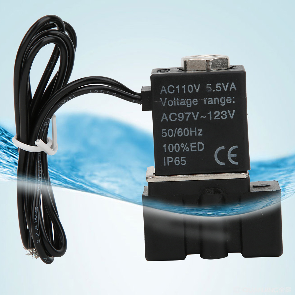 Schnellwirkendes Elektrisches Magnetventil Aus Kunststoff, 110 V, 2-wege, Für Luft, Wasser Und Öl, G1/4