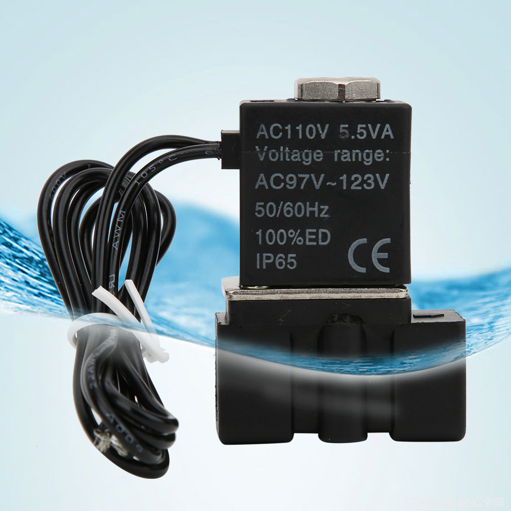 Schnellwirkendes Elektrisches Magnetventil Aus Kunststoff, 110 V, 2-wege, Für Luft, Wasser Und Öl, G1/8