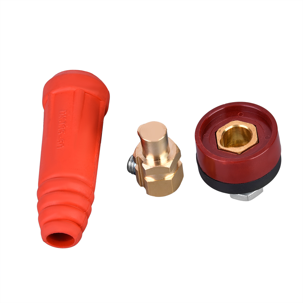 1 Stück Dkj35-50 Roter Europäischer Schweißkabel-schnellverbinder/schnellanschlussadapter