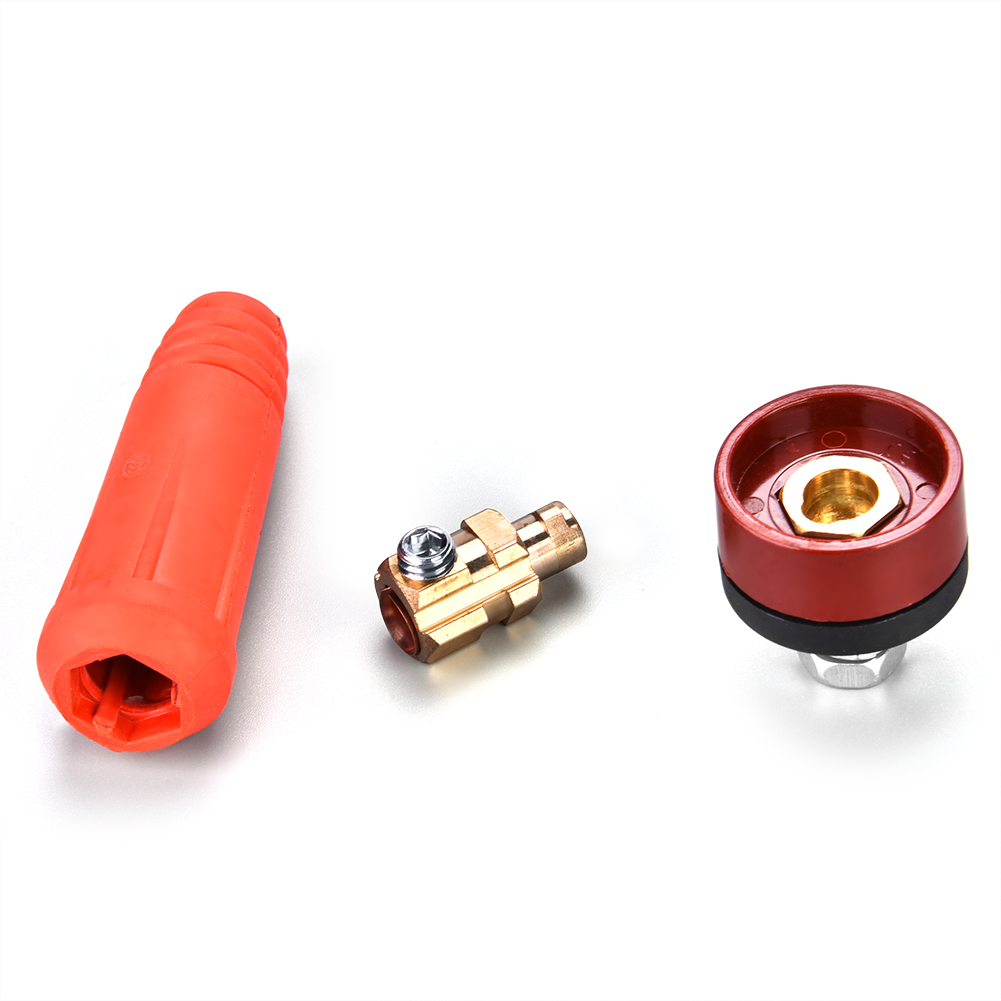 1 Stück Dkj10-25 Roter Europäischer Schweißkabel-schnellverbinder/schnellanschlussadapter
