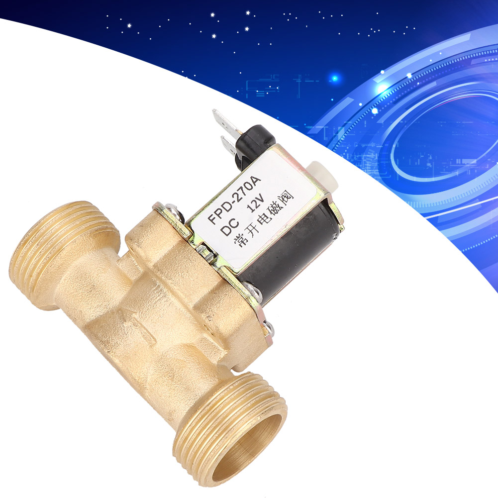 G3/4" Normalerweise Offenes Elektromagnetisches Messing-magnetventil Mit Wassereinlassschalter (dc12v)