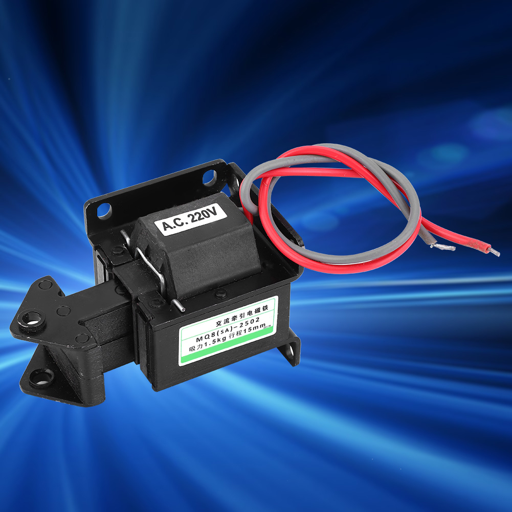 Hochwertiger Wechselstrom-zugmagnet Für Die Industrielle Automatisierung, 220 V Ac, 14,7 N, 15 Mm Hub, Mq8(sa)-2502