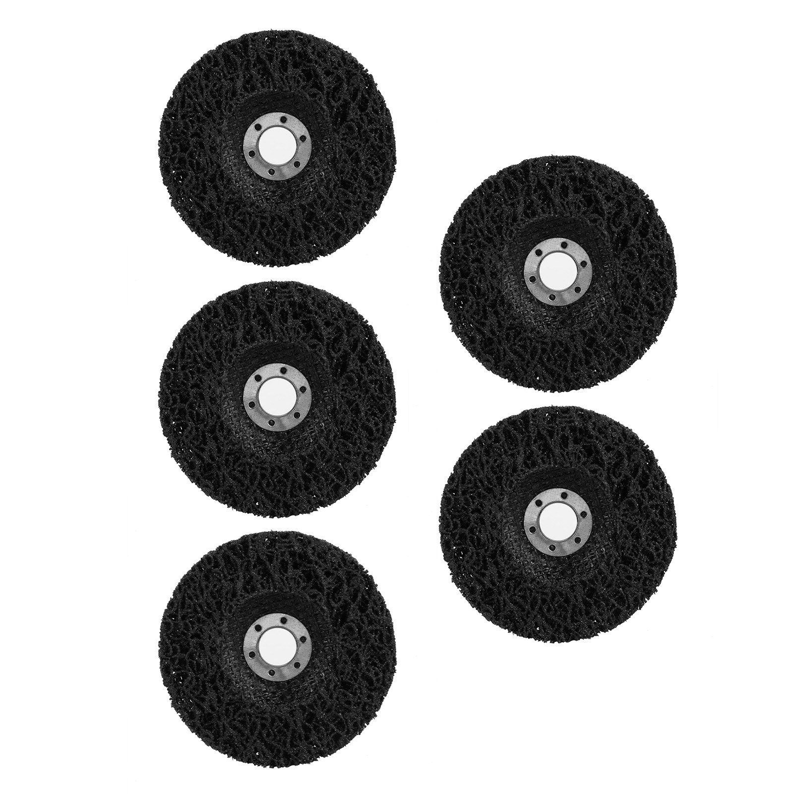 5 Stück 100 Mm Schwarze Polypropylen-streifenscheiben Zum Entfernen Von Farbe Und Rost Mit Winkelschleifern