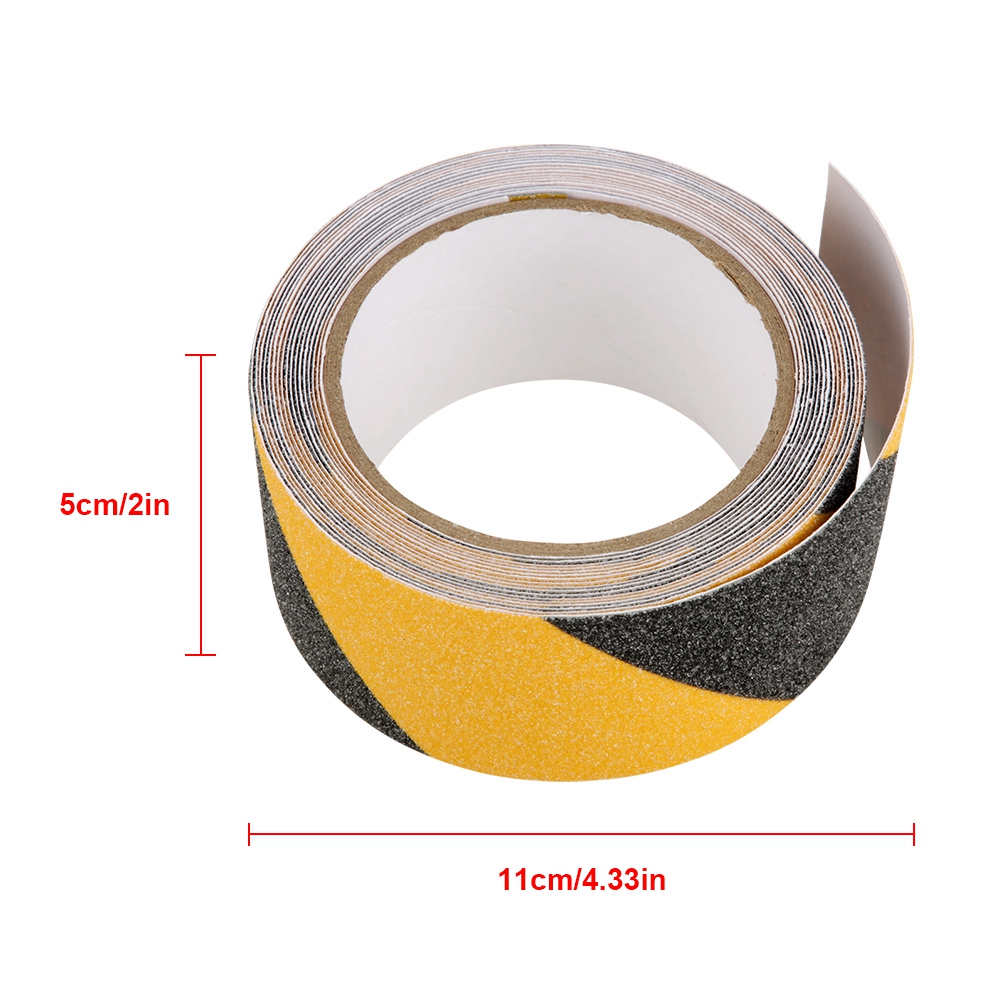 Cm X 5 M Selbstklebendes, Rutschfestes Pvc-band, Verschleißfest, Selbstklebend, Für Sicherheitsböden (gelb Und Schwarz)