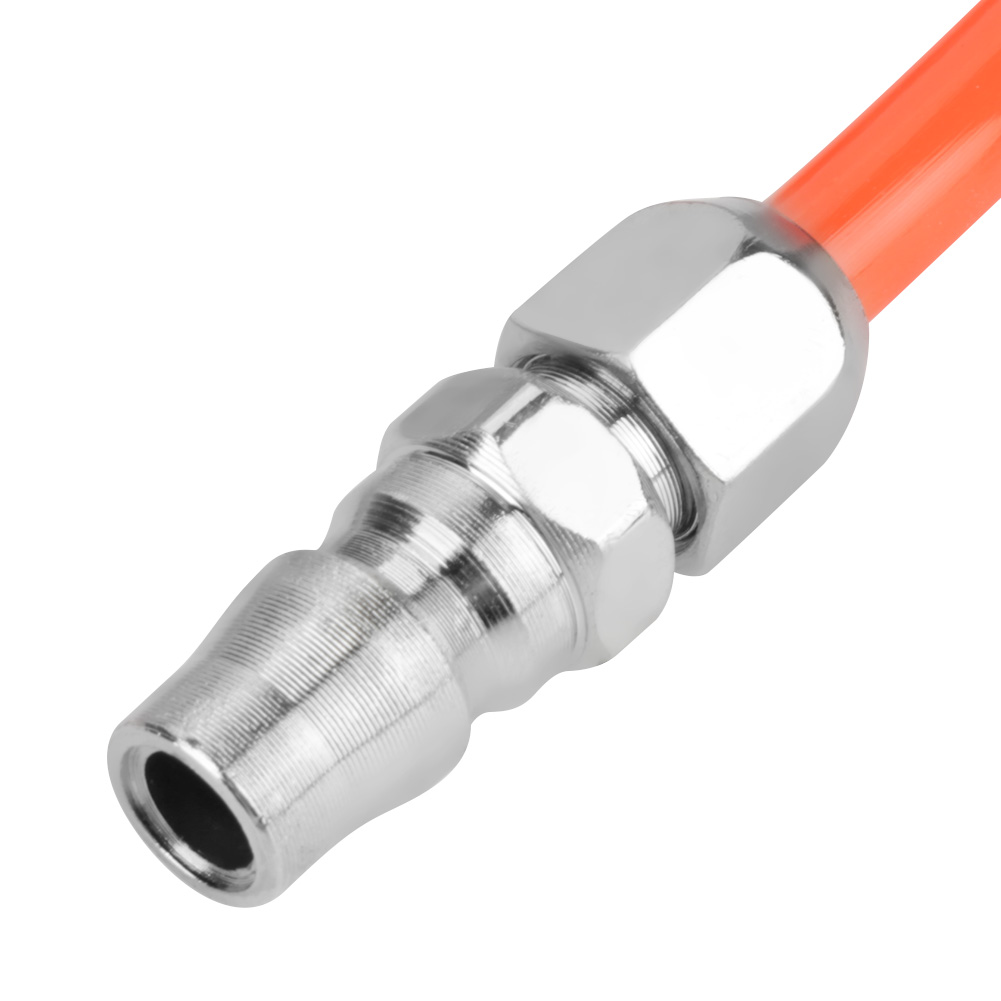 Flexibler Pu-rücklaufschlauch (8 Mm X 5 Mm) Mit Anschlüssen Für Luftkompressoren Und Pumpen, 9 M, Rot