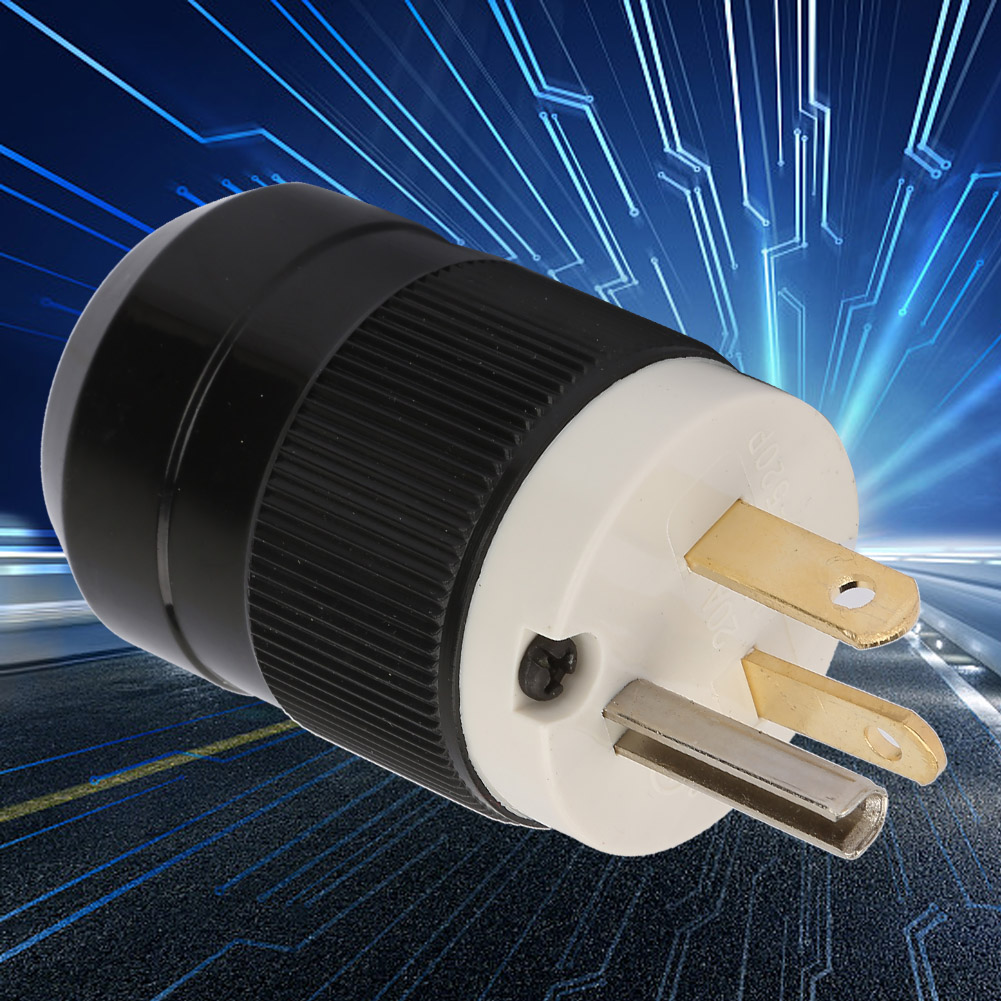 125-v-us-netzstecker, Wasserdicht, Industriequalität, 3-poliger Netzstecker (20 A 125 V)