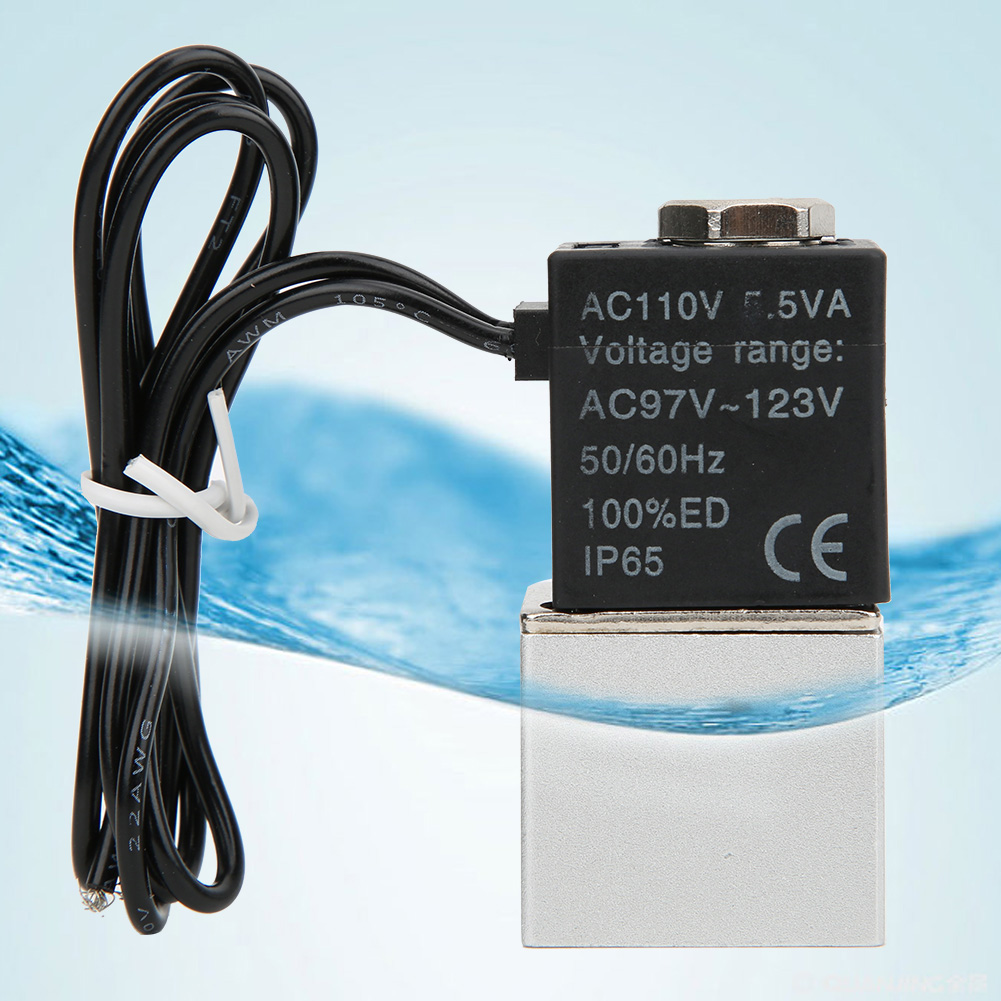 Schnellwirkendes Magnetventil Für Wasser, Luft Und Öl, 2-wege-ventil Aus Aluminiumlegierung Dc110vg 1/4 Zoll