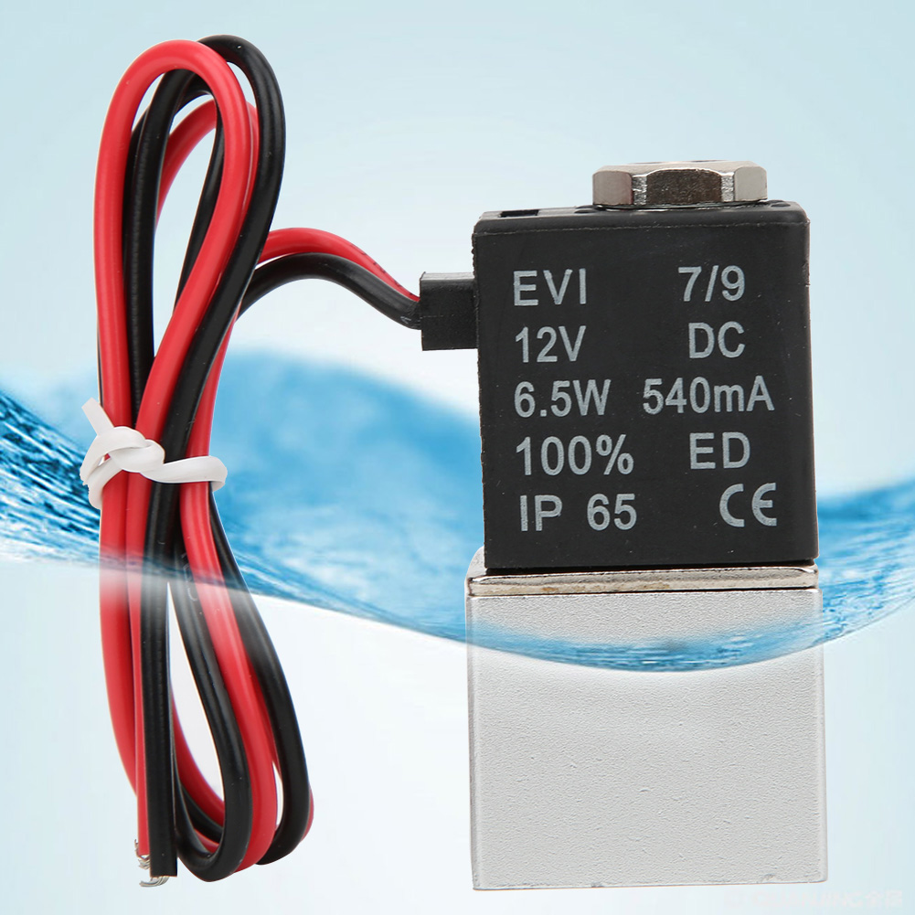 Schnellwirkendes Magnetventil Für Wasser, Luft Und Öl, 2-wege-ventil, Gehäuse Aus Aluminiumlegierung, Dc12vg, 1/8 Zoll