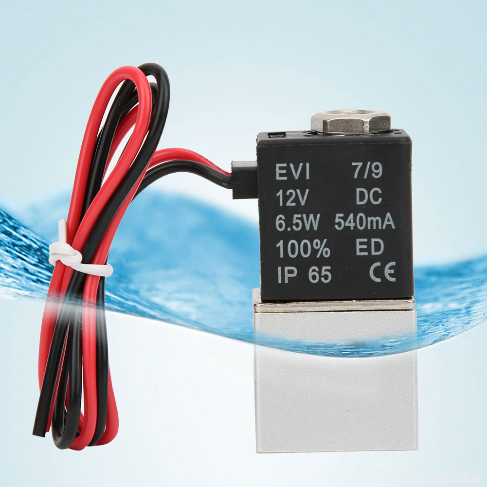 Schnellwirkendes Magnetventil Für Wasser, Luft Und Öl, 2-wege-ventil, Gehäuse Aus Aluminiumlegierung, Dc12vg 1/4 Zoll